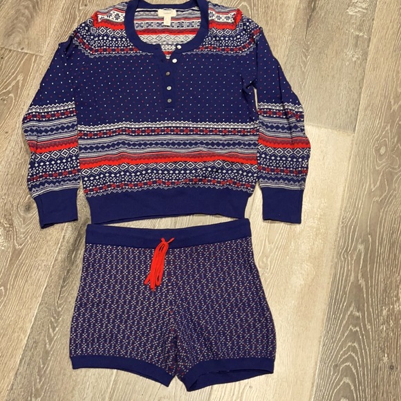 Nordic Soft Henley & Shorts Set by Land’s End Canvas - Picture 3 of 7